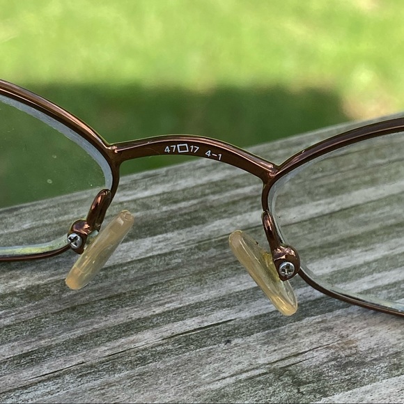 Nine West Dark bronze metallic full rim frames tortoise shell arms - Picture 4 of 8